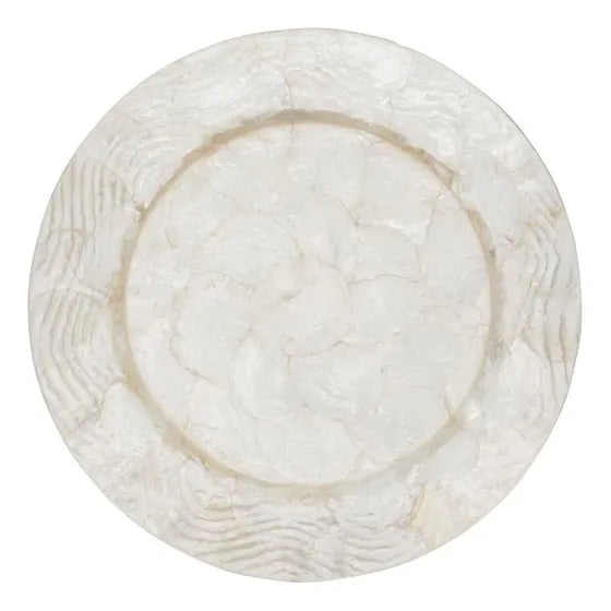 Estilo De Vida De Saro Elegante Wavy Capiz Charger (conjunto