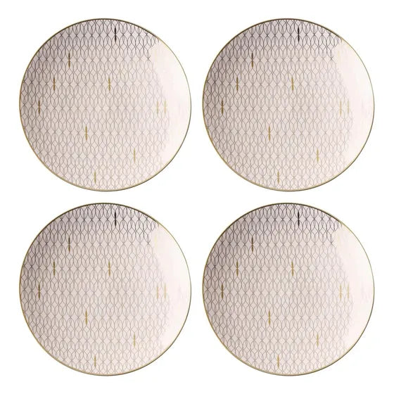 Placas De Ensalada Lenox Trianna, Conjunto De 4 Elegantes