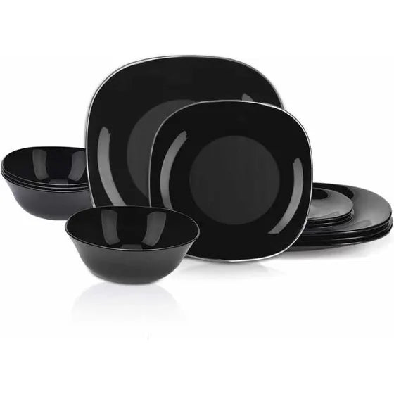 Juego De Platos Vidrio Templado X 25 Piezas